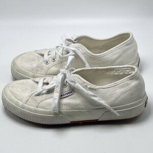 Superga White Canvas Sneakers size 37.5